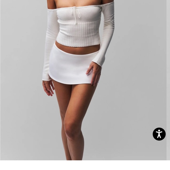 Danielle Guizio Dresses & Skirts - Danielle Guizio White Micro Skirt